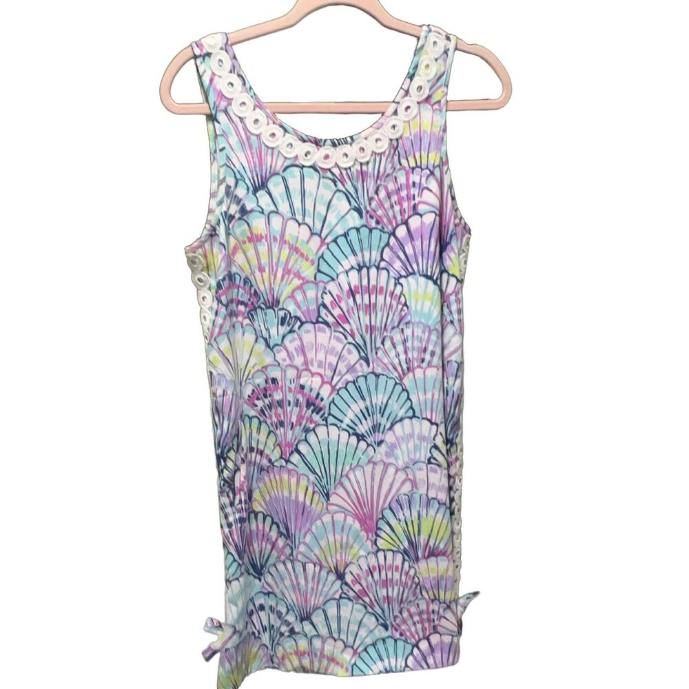 Lilly Pulitzer Stella Shift Dress Women 6 Sleeveless Shell Beach Summer Knit